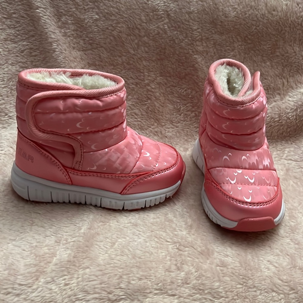 HOBIBEAR Girls Toddler Snow Boots